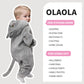 OLAOLA Baby Animal Costume Onesie, Unisex Toddler British Shorthair Cat Romper, Plush Cosplay Dress Up Infant Outfits Halloween