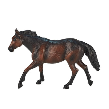 Mojo Quarter Horse Sooty Bay Realistic Equestrian Horse Club Hand Painted Toy Figurine