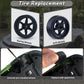 YUAN PLAN 2.4GHz High Speed RC Drift Car, LED Lights, 4WD, Two Batteries Included, Drift Tires, for Kids & Adults, White