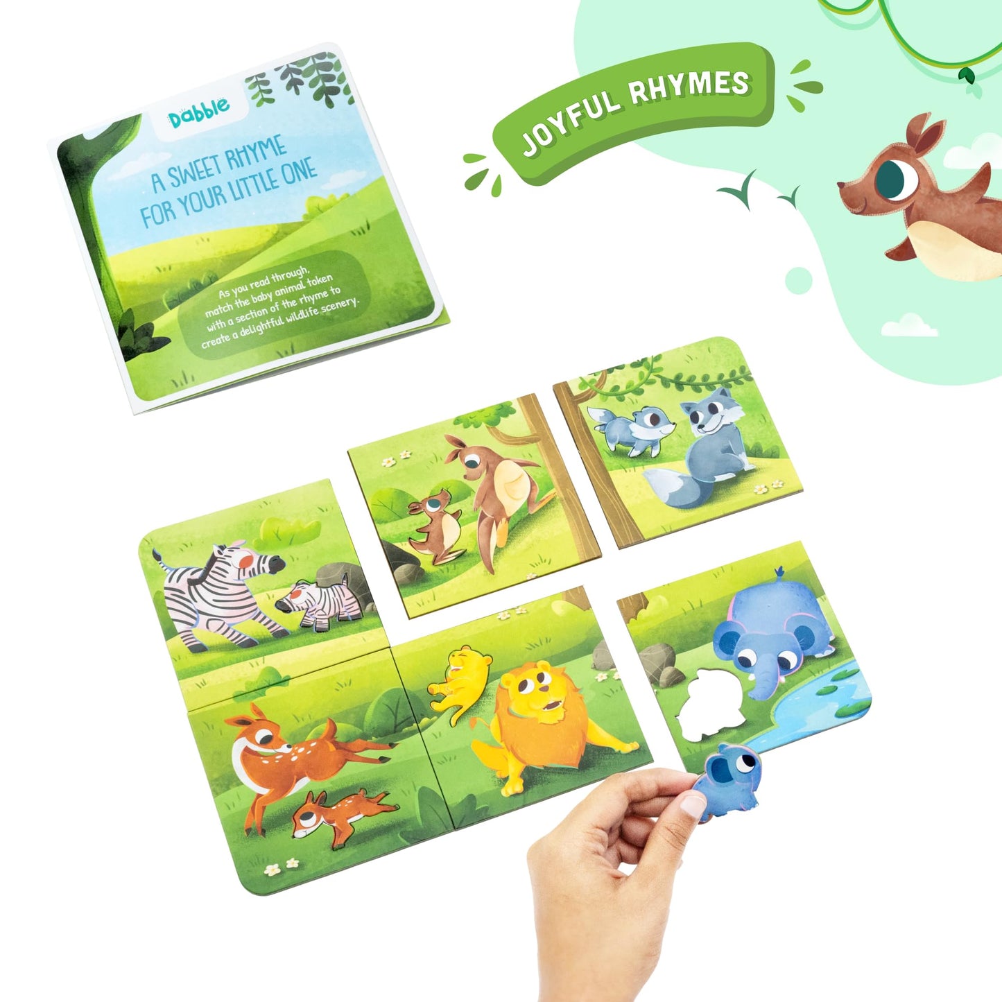 Lovedabble Mommy And Me On A Jungle Journey: Enjoy Two Enchanting Puzzles, Frame The Friendly Fairy Cardboard Learning Puzzles F