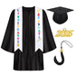 Fingertip Wd 2025 Kindergarten Graduation Cap And Gown Tassel Set For Kindergarten Preschool Toddler Children(Black 27)