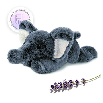 Osocu 2 Lb Heatable & Coolable Grey Elephant Weighted Stuffed Animals | Microwavable Heating Pad For Relieve Stress Soothing & R