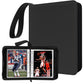 Mini Card Binder  1-Pocket Super Lightweight Zipper Binder Holds 80+ Trading Cards  Small Cards Binder for TCG  MTG  Sports & Game Cards  Portable Gift for Girls & Collectors (Black)