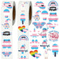 Dazoratix Trans Pride Stickers Roll - 1000 Pcs Transgender Decals Bulk Vinyl Label for Water Bottle Laptop Scrapbooking Celebrat