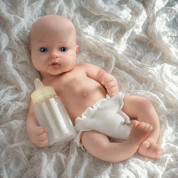 Babeside Lifelike Reborn Baby Dolls - 12 Inch (Weight 3.3 Lb) Full Soft Silicone Reborn Baby Girl With Flexible Limbs Real Life 