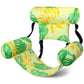 Sonwyoung Inflatable Pool Floats mature-themed Floating Lounge Chairs Blow up Pool Noodles for mature-themed Heavy Duty Swimming Tropical Plants Fun Pattern Floating Chair for Summer Water Beach Lake Party(Yellow)