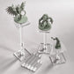 AAiphuwew 3pcs Combat Risers - Adjustable Height Acrylic Platforms for Miniatures - Clear - Model 15