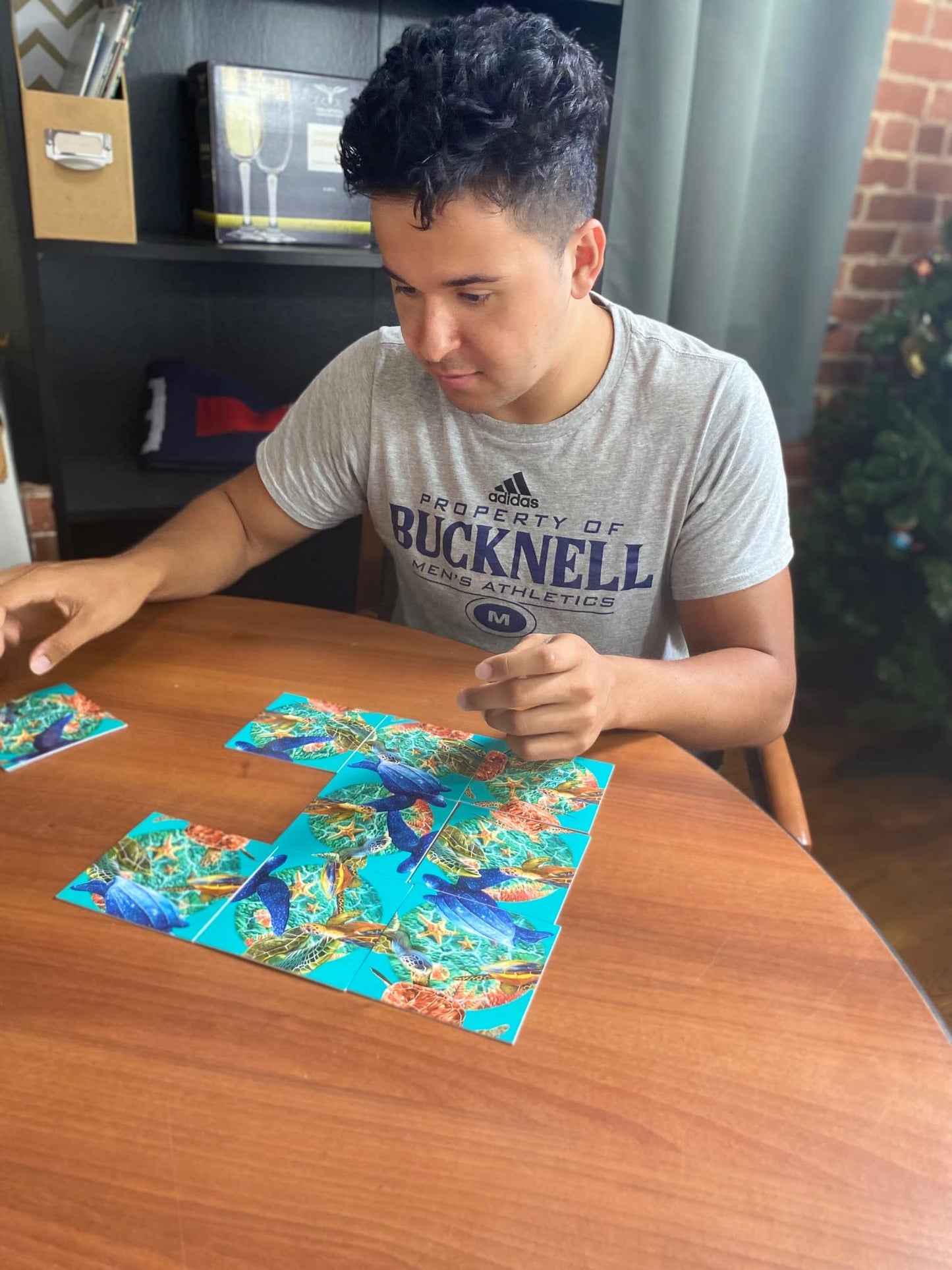 b. dazzle, inc. Scramble Squares Sea Turtles Puzzle - 9 Piece Brain Teaser for Kids & Adults - Cardboard, Model 10164