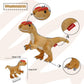 Wilomis Baby Dinosaur Stuffed Animal - Yellow Dino Dilophosaurus With Egg Dinosaur Plush Toy, Soft Stuffed Dinosaurs For Boys 3-