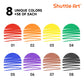 Shuttle Art 304 Pack Washable Markers, 8 Colors Broad Line Markers, Separate Pack Of 38, Conical Tip Marker Bulk With A Box, Home Classroom School Supplies For Toddlers Kids Adults Students Teachers