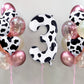 Cow Print Number 3 Balloon, Large 40 Inch Cow Number Birthday Balloons, Foil Mylar Number 3 Balloons For 3 Year Old Birthday Par