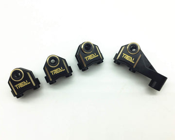 Treal Heavy Duty Brass Front Rear Axle Lower Shock Mount Compatible With Trx-4-Black