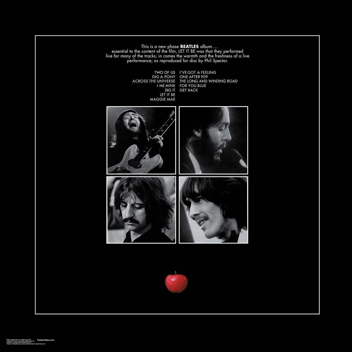 The Beatles - Let It Be Double Sided Album Art Jigsaw Puzzle