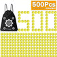 Pokonboy Upgraded 500-Round Balls Refill Pack Compatible With Nerf Rival Apollo, Zeus, Atlas And Artemis Blasters (Storage Bag Included)