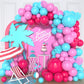 Paready Hot Pink and Teal Balloon Arch Kit - 112 Pcs Latex Balloons for Birthday, Baby Shower, Wedding, Summer Party