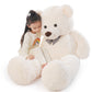 Poutmac Big Teddy Bear 4Ft Giant White Soft Stuffed Animals Cute Plush Toy For Girlfriend Women Kids For Valentine'S Christmas B