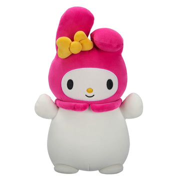 Squishmallows My Melody HugMees Plush - 10-Inch Ultrasoft Polyester Toy, Official Jazwares, Medium-Sized, Adorable My Melody Design