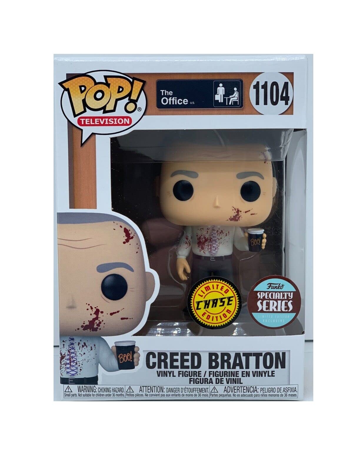 Funko The Office Bloody Creed Chase Specialty Series Exclusive Figure Bundled With Pop Protector