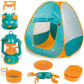 Kids Camping Set with Pop Up Tent - Little Explorers Playhouse Toddler Toys for Boys with Camp Gear for Children Indoor Outdoor 