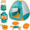 Kids Camping Set with Pop Up Tent - Little Explorers Playhouse Toddler Toys for Boys with Camp Gear for Children Indoor Outdoor 