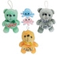Eitheo Teddy Green Yellow Grey Octopus Blue Pack 4 Soft Plush Stuffed Animals For Kids Boys Girls | Gift Set