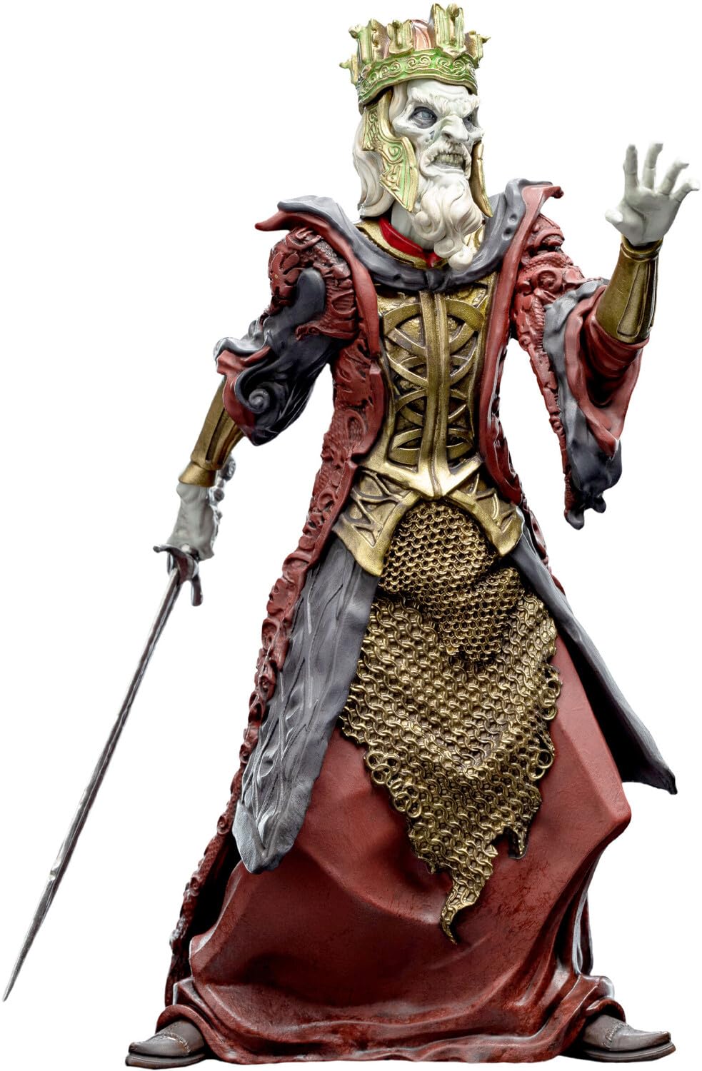 Weta Workshop Mini Epics King of The Dead - 16" Multicolored Figure, The Lord of The Rings Trilogy, Model 86-50-04122