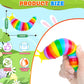 12Pcs Baby Sensory Fidget Slug Toys Pack, Asmr Travel Airplane Activities Road Trip Car Toy For Toddler Kids Figette Worm For Ad