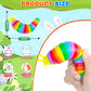 12Pcs Baby Sensory Fidget Slug Toys Pack, Asmr Travel Airplane Activities Road Trip Car Toy For Toddler Kids Figette Worm For Ad