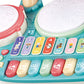 Atorse Abs Kids Drum Toy Musical Percussion Colorful 5 In 1 For Child Toddlers Kids Blue|Baby | Toys For Baby | Developmental Ba