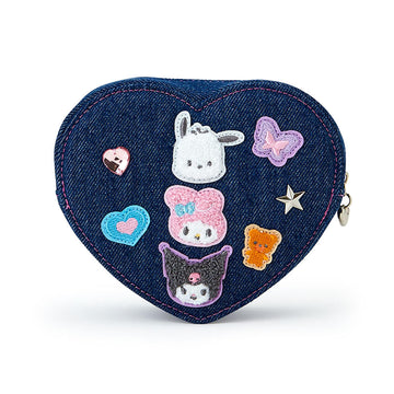 Sanrio 236462 Sanrio Characters Pouch (Denim Patch)