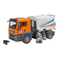 Bruder Toys - Commercial Realistic MAN TGS Street Sweeper Truck with Open-able Doors, Adjustable Brushes, and Flexible Hose - Ag