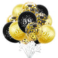 Shuntai 59Th Birthday Balloons Black And Gold 59Th Birthday Decorations For Men Women Latex Confetti Balloon Happy 59 Years Old