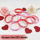 FEPITO 35 Pieces Valentines Day Rubber Wristband Silicone Wristbands Rubber Band Bracelets for Party Favors School Gifts Supplie