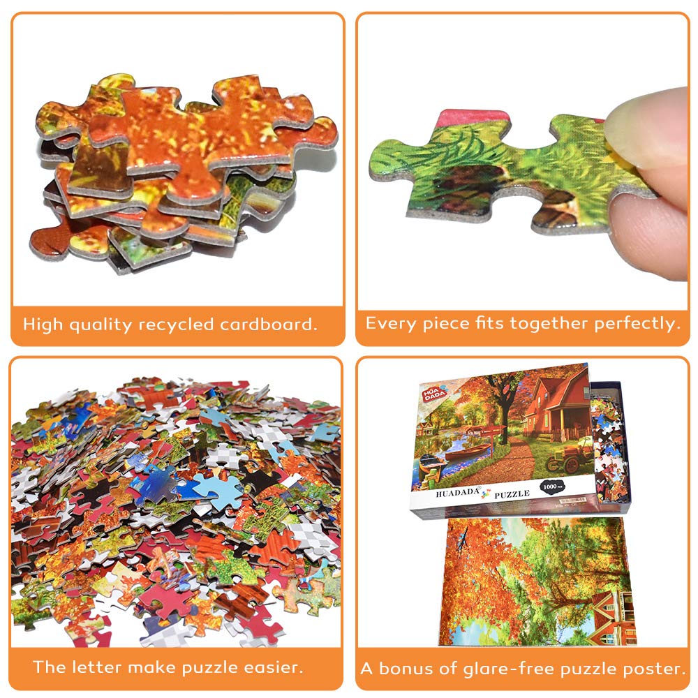 Jigsaw Puzzles for mature-themeds 1000 Piece Puzzle for mature-themeds 1000 Pieces Puzzle 1000 Pieces-Autumn Village