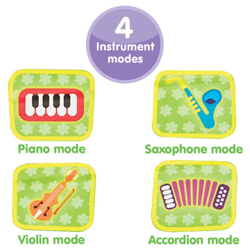 Kidoozie Cute Critters Music Mat - 2 In 1 Music Mat For Infants And Toddlers Ages 9-24 Months (G02536)