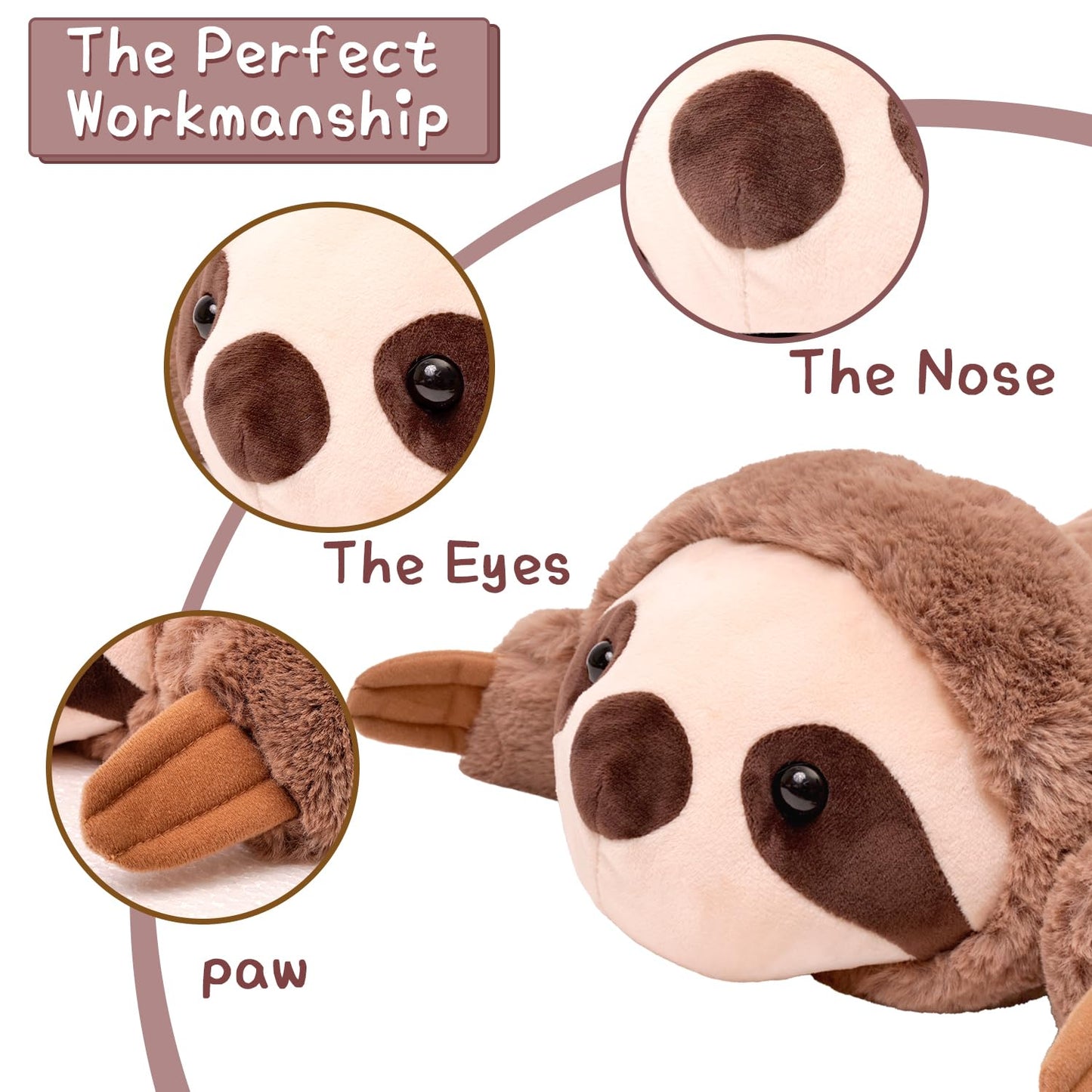 PINMINGS Soft Weighted Stuffed Animals Weighted Plushies Animals for mature-themeds  Soft Lovely Weighted Animals for mature-themed and Kids