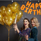 Happy Birthday Orange Aluminum Foil Letters Balloons 16 Inch Aluminum Foil Banner Balloons For Birthday Party Decorations Suppli