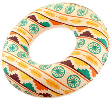 Playtek Toys Giant Pool Float Ring, Large Round Tribal Colors Swim Tube, Durable Floats For Swimming On Beach, Pool, Water Sports (Pt8028)