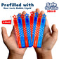 Vkten 32Pcs 4Th Of July Mini Bubble Wands Patriotic Red White Blue Bubbles For Kids, Independence Day Party Favors Patriotic Dec