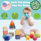 Montessori Toys Soft Stacking Building Blocks Rings Balls Sets 3 In 1 Baby Toys Bundle For Babies 6-12 Months Sensory Toys For Toddlers 1-3 Teething Bath Toys For Infants Learning Toy