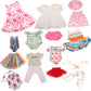 Augfrog 10 Sets Of 18 Inch American Doll Clothes, Including 10 Of Doll Clothing Dress Outfits For Gift Dolls, Birthday Gifts For