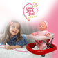 Baby Doll Set With 12 Inch Soft Baby & Foldable Small Baby Doll Walker, Soft Baby Doll Accessories Set, Baby Doll Toys, Baby Doll With Accessories, Learn To Walk Baby Dolls For Toddlers 3+