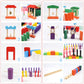 BigOtters Extra Large Domino Blocks Set, 108PCS Colorful Wooden Racing Tiles, Educational Toys for Boys & Girls, Multicolored