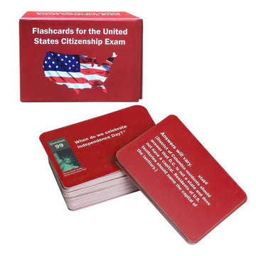 2025 New Us Citizenship Flash Cards (1 Set), 3.5   X2.5    Flashcards For The United States Citizenship Exam, Naturalization Tes