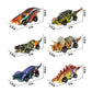MAGICDINOSAUR 6 Pack Dinosaur Pull Back Car and Play Mat, Car Toys for Kids and Toddlers, Dinosaur Monster Trucks, Dinosaurio To