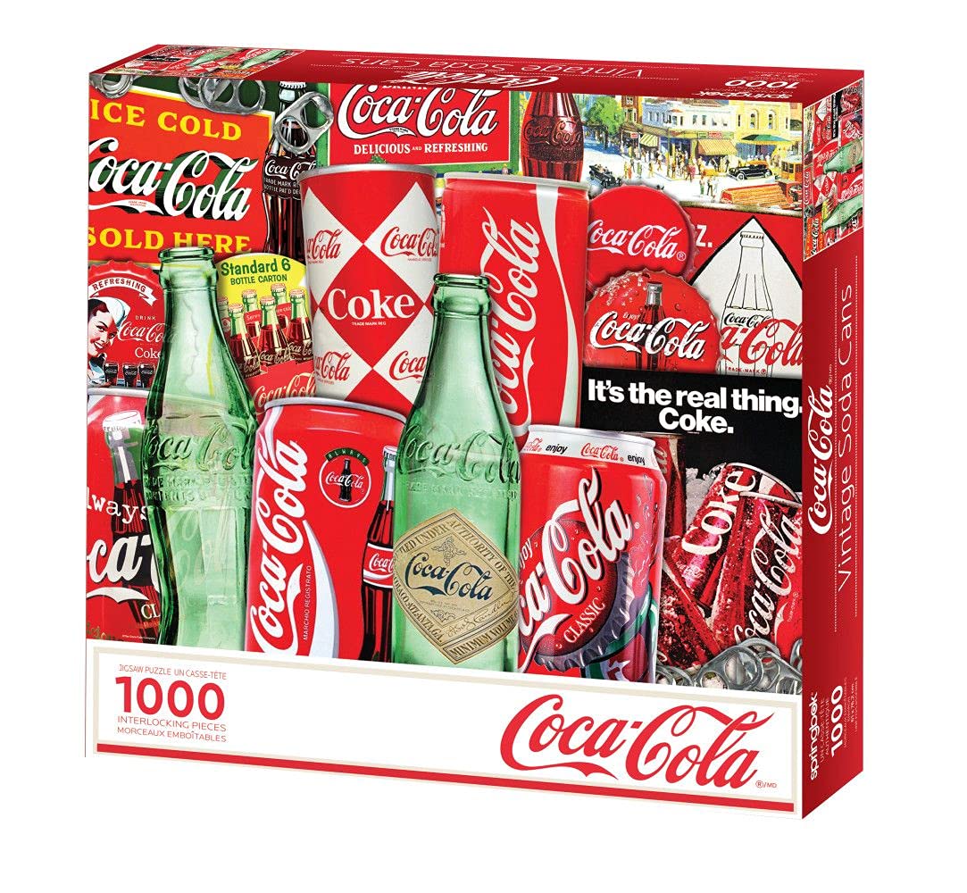 Springbok'S 1000 Piece Jigsaw Puzzle Vintage Soda Cans - Made In Usa