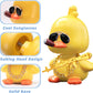 Wonuu Bobble Heads Ducks, Car Dashboard Decor Cute Yellow Shaking Head Duck Doll For Car Interior Ornament With Glasses, Necklace And Funny Accessories (Duck Cool)