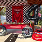 Toniful Race Car Black Balloons Car Birthday Party Supplies,40 Inch Giant Jumbo Helium Foil Mylar Big Number 4 Digital 4 Balloon