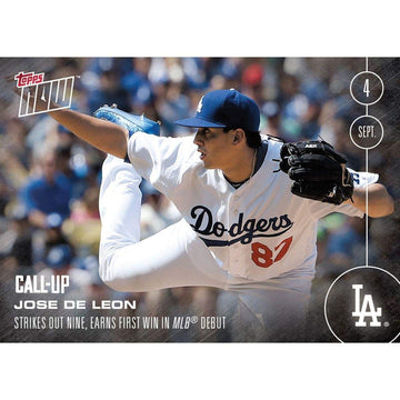 Mlb La Dodgers Jose De Leon (Call-Up) #426 Topps Now Trading Card