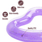 Moko Inflatable Pool Floats For Adults, Clearance Bachelorette Party Decorations Heart Shaped Swim Ring Summer Swimming Tube Water Fun Beach Wedding Pool Toys Swimming Circle, Purple